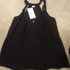 NWT Splendid black racer back tank size Medium